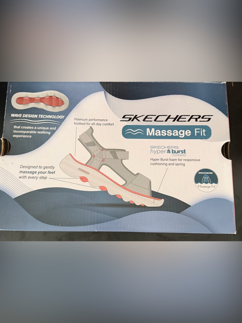 NWT! Skechers Massage Fit Women's Sandal. Size 9